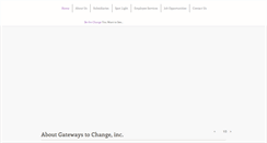 Desktop Screenshot of gatewaystochange.org